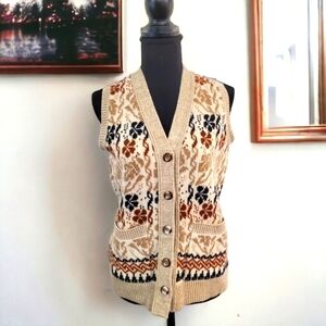 Vintage Lambswool Vest Size Medium